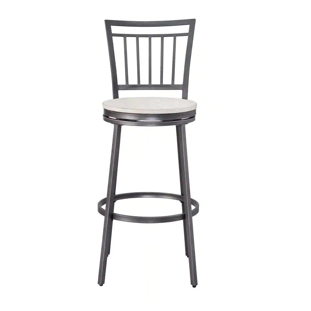 Jacey Grey/Whitewashed Bar Stool