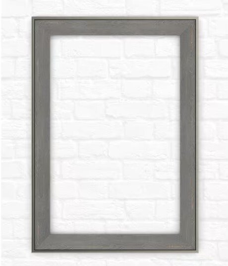 Rectangular Mirror Frame in Weathered Wood