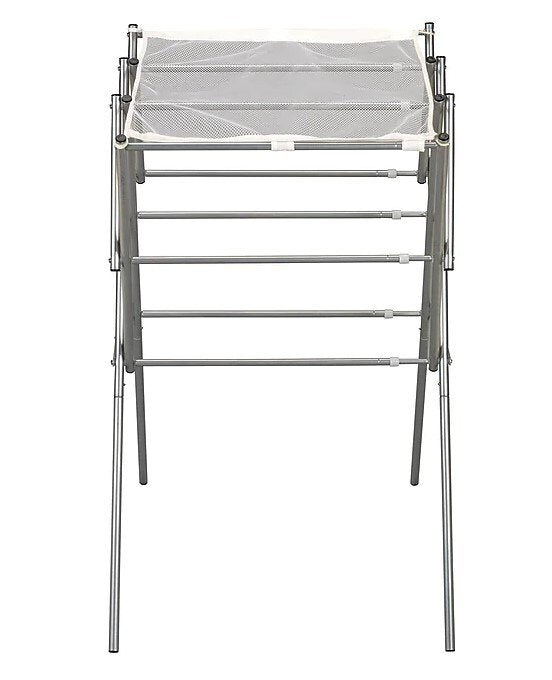 Expandable Steel Drying Rack, Silver