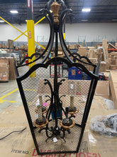 Load image into Gallery viewer, Cortona 5 - Light Lantern Geometric Chandelier
