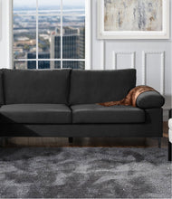Load image into Gallery viewer, Modern Velvet Fabric Sectional Sofa, partial sectional
