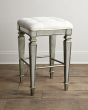 Load image into Gallery viewer, Celeste Mirrored Vanity Stool
