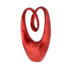 Load image into Gallery viewer, LITTON LANE Decorative Abstract Sculpture in Red Polystone
