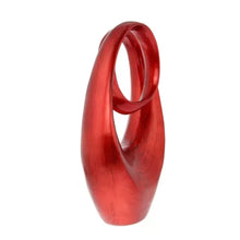 Load image into Gallery viewer, LITTON LANE Decorative Abstract Sculpture in Red Polystone
