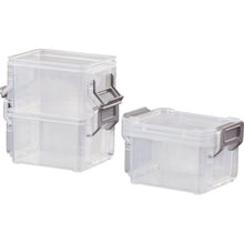 Load image into Gallery viewer, 0.38 qt Plastic Storage Tote (Set of 6) Clear/Grey 298CDR
