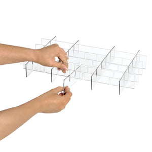 0.88'' H x 6.3'' W x 17.3'' D Office Drawer Organizer, Set of 2 (2 BOXES)