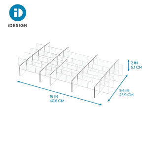 0.88'' H x 6.3'' W x 17.3'' D Office Drawer Organizer, Set of 2 (2 BOXES)