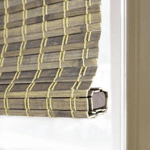 Radiance Cordless Privacy Weave Roman Shade, Driftwood 7525