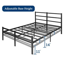 Load image into Gallery viewer, Queen Bed Frame with Headboard 14 inch Heavy Duty Queen Size Metal Platform Bed Frame No Box Spring Needed Easy Assembly Anti-Slip Support
