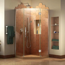 Load image into Gallery viewer, DreamLine Prism Plus 72-in H x 36-in to 36-in W Frameless Hinged Chrome Shower Door (Clear Glass) MRM2590 (3 boxes)

