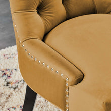 Load image into Gallery viewer, Cognac Burnett Tufted Velvet Upholstered Parsons Chair (Set of 2) #AD233
