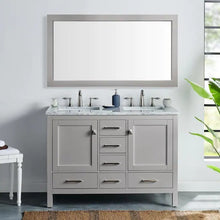 Load image into Gallery viewer, Eviva Aberdeen 48-in Gray Undermount Double Sink Bathroom Vanity **White Marble Top ONLY** 869AH
