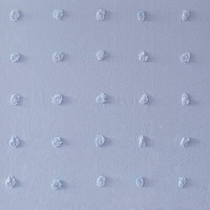 100% Cotton Polka Dots Rod Pocket Single Curtains Panel  Ivory 405ND