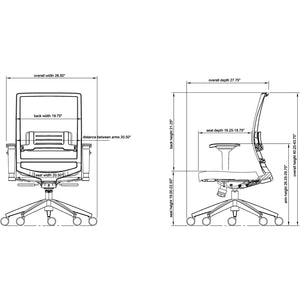 Lorell Lower Back Swivel Executive Chair #AD242