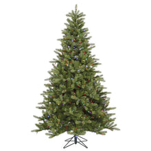 Load image into Gallery viewer, 6.5' x 47" Pre-Lit Artificial King Spruce Tree with 400 Multi-Color LED Lights
