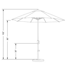 Load image into Gallery viewer, 108&#39;&#39; Market Umbrella

