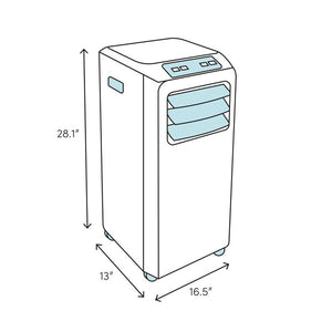 10,000 BTU Portal Air Conditioner with Remote White( 2459RR)