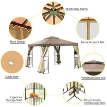 Load image into Gallery viewer, 10 Ft. W x 10 Ft. D Steel Party Tent Canopy 5008RR
