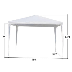 10 Ft. W x 10 Ft. D Steel Party Tent Canopy