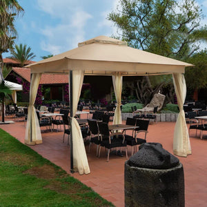 10 Ft. W x 10 Ft. D Steel Patio Gazebo