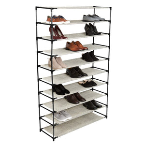 10 Tier 50 Pair Shoe Rack