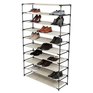 10 Tier 50 Pair Shoe Rack