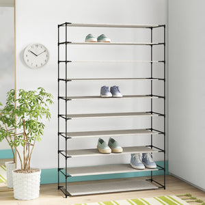 10 Tier 50 Pair Shoe Rack