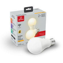 Load image into Gallery viewer, 34209 10 Watt (60 Watt Equivalent), A19 LED Smart, Dimmable Light Bulb, Warm White (3000K) E26/Medium (Standard) Base (Set of 2) CG164
