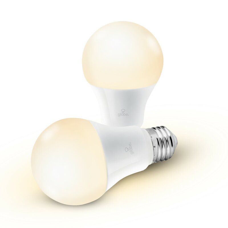 34209 10 Watt (60 Watt Equivalent), A19 LED Smart, Dimmable Light Bulb, Warm White (3000K) E26/Medium (Standard) Base (Set of 2) CG164