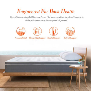 10" Medium Hybrid Mattress, Queen