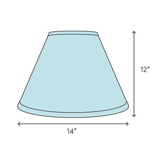 11.25" H x 14" W Empire Lamp Shade - (Spider Attachment) 477AH