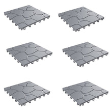Load image into Gallery viewer, 11.5" x 11.5" Plastic Interlocking Deck Tile (Set of 6) GL2024
