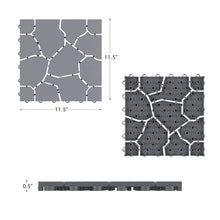 Load image into Gallery viewer, 11.5" x 11.5" Plastic Interlocking Deck Tile (Set of 6) GL2024
