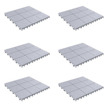 Load image into Gallery viewer, Plastic Interlocking Deck Tile in Gray (Set of 12) 7019
