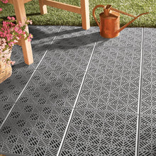Load image into Gallery viewer, 11.81" x 11.81" Plastic Interlocking Deck Tile in Gray (Set of 6) MRM/GL2651
