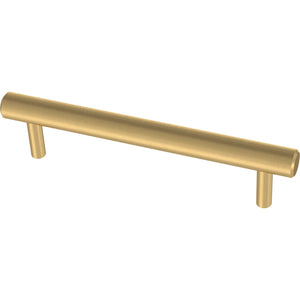 Franklin Brass  Bar 6-5/16-in Center to Center Brushed Brass Cylindrical Bar Drawer Pulls (SET OF 8)