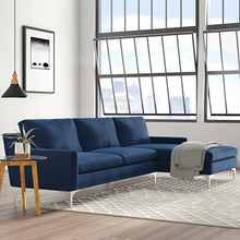 Load image into Gallery viewer, 118.89&quot; Wide Velvet Sofa &amp; Chaise Sectional SB2157
