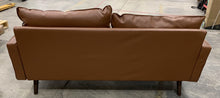 Load image into Gallery viewer, Valerian 73&quot; Wide Faux Leather Square Arm Sofa 1199CDR
