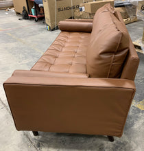 Load image into Gallery viewer, Valerian 73&quot; Wide Faux Leather Square Arm Sofa 1199CDR
