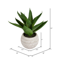 Load image into Gallery viewer, 11&quot; Artificial Succulent in Pot GL55
