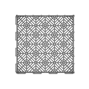 11" x 11" Plastic Interlocking Diamond Pattern Flooring Patio Deck Tiles (Set of 3 boxes))