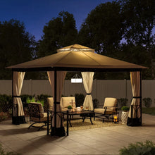 Load image into Gallery viewer, 11 Ft. D Metal Patio Gazebo
