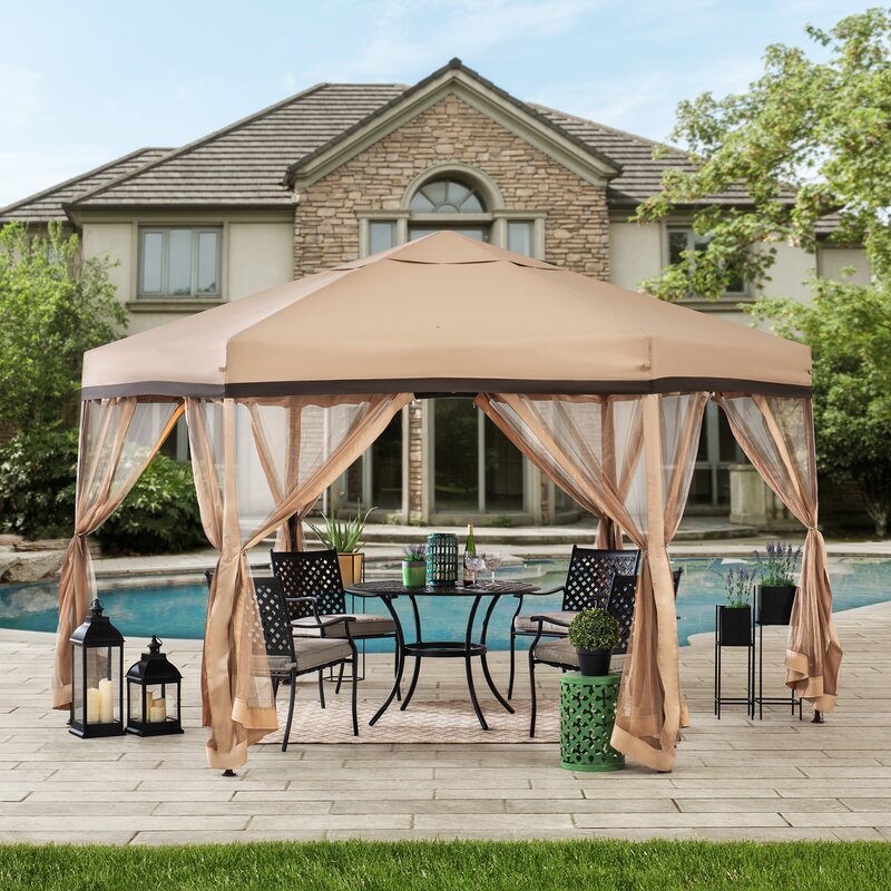 11 Ft. W x 11 Ft. D Steel Patio Gazebo MRM1772