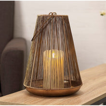 Load image into Gallery viewer, 11&quot; Metal Tabletop Lantern
