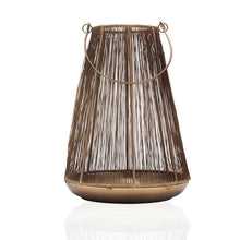 Load image into Gallery viewer, 11&quot; Metal Tabletop Lantern
