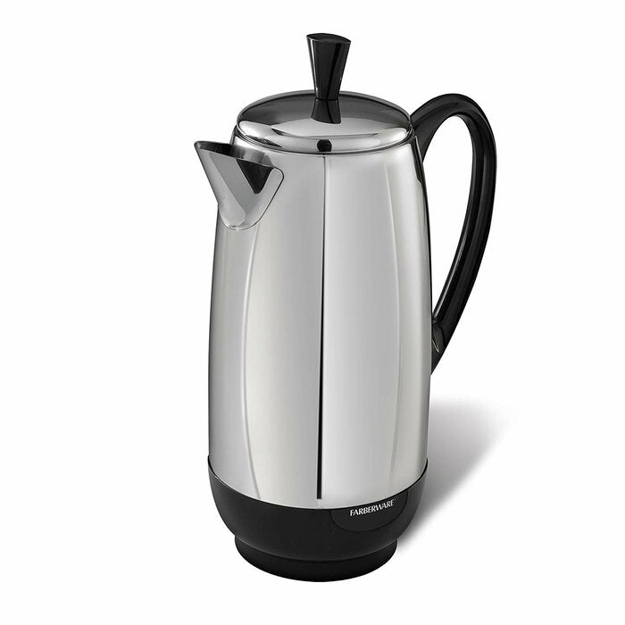 Silver 12-Cup Stovetop Coffee Maker (SB1262)