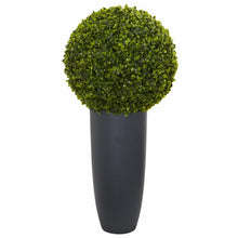 Load image into Gallery viewer, 12.25&quot; Artificial Boxwood Topiary in Planter #2248HW
