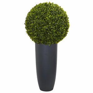 12.25" Artificial Boxwood Topiary in Planter #2248HW