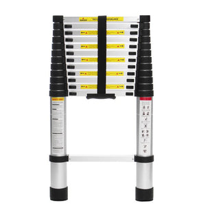 12.5' 12 - Step Aluminum Lightweight Folding Extension Ladder