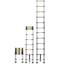 Load image into Gallery viewer, 12.5&#39; 12 - Step Aluminum Lightweight Folding Extension Ladder

